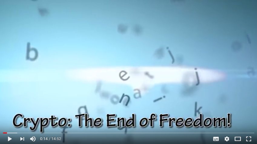 Crypto the end of freedom!2017 12