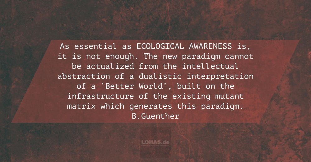 Ecological awareness