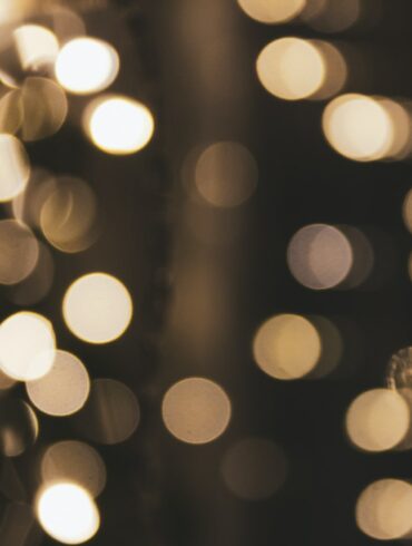 white and black bokeh lights