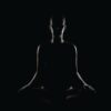 person doing meditation pose