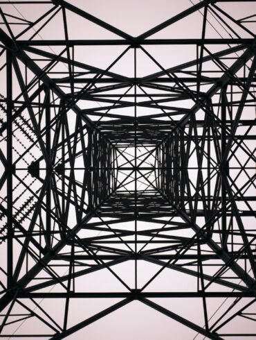 black electrical tower