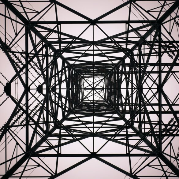 black electrical tower