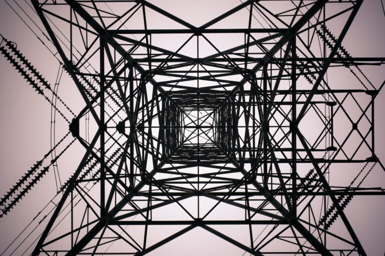 black electrical tower