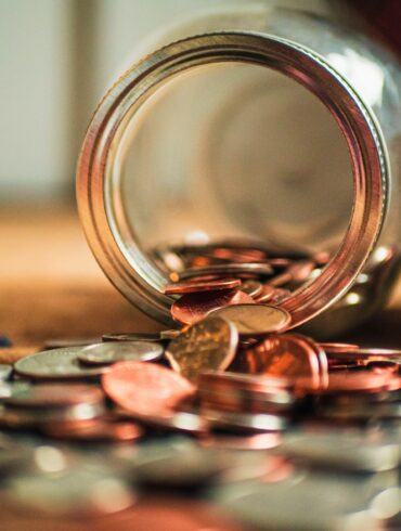 close-up photo of assorted coins