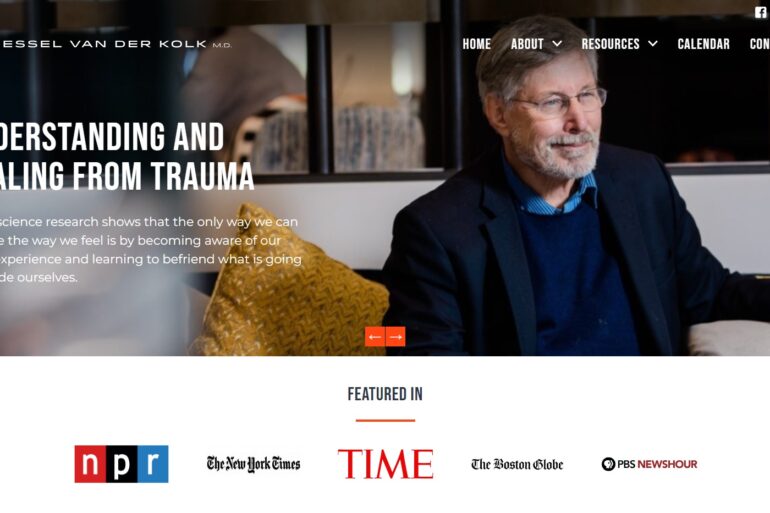 Best selling trauma research author bessel van der kolk md 