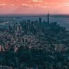 aerial photography of city buildings