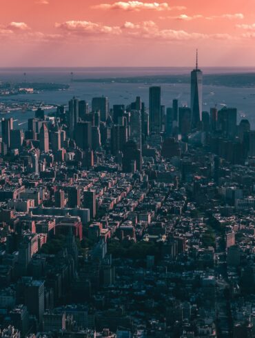 aerial photography of city buildings