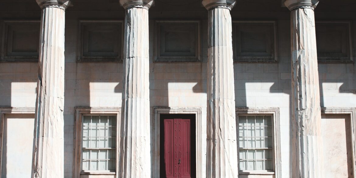 brown wooden door