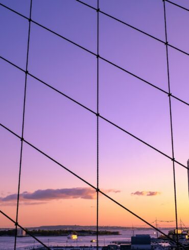 photography of buildings during sunset