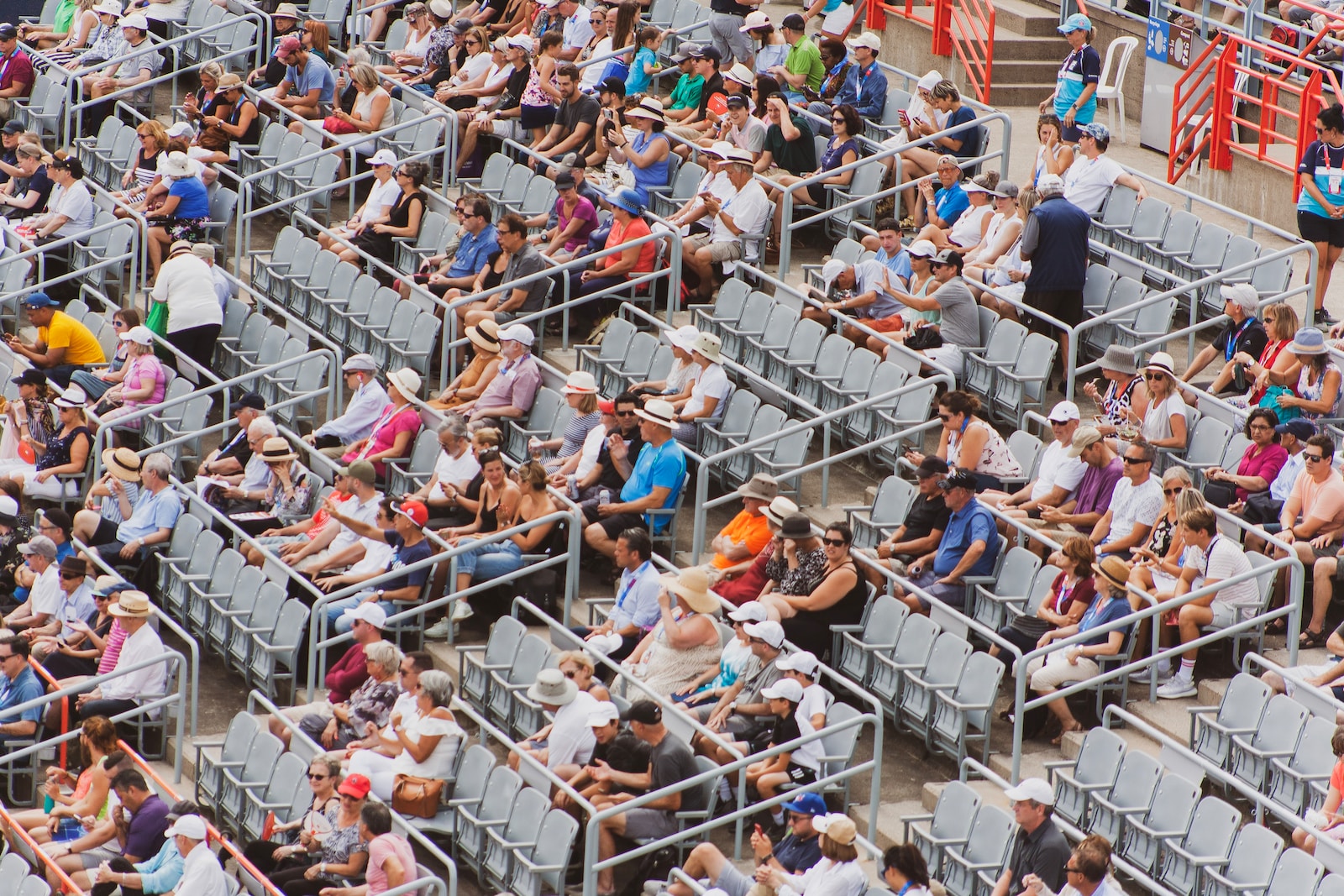 people on grandstand