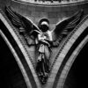 angel bas relief