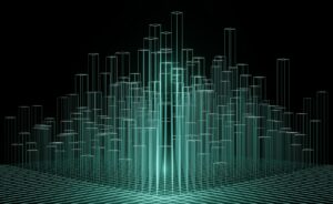 an abstract image of a city made up of lines