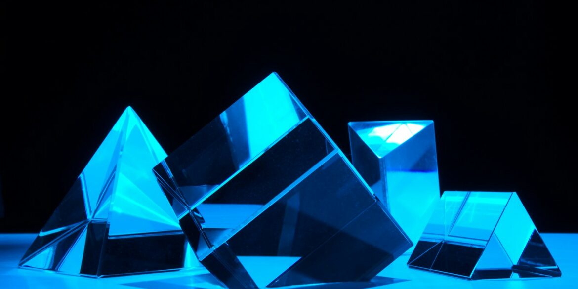 blue and white diamond illustration