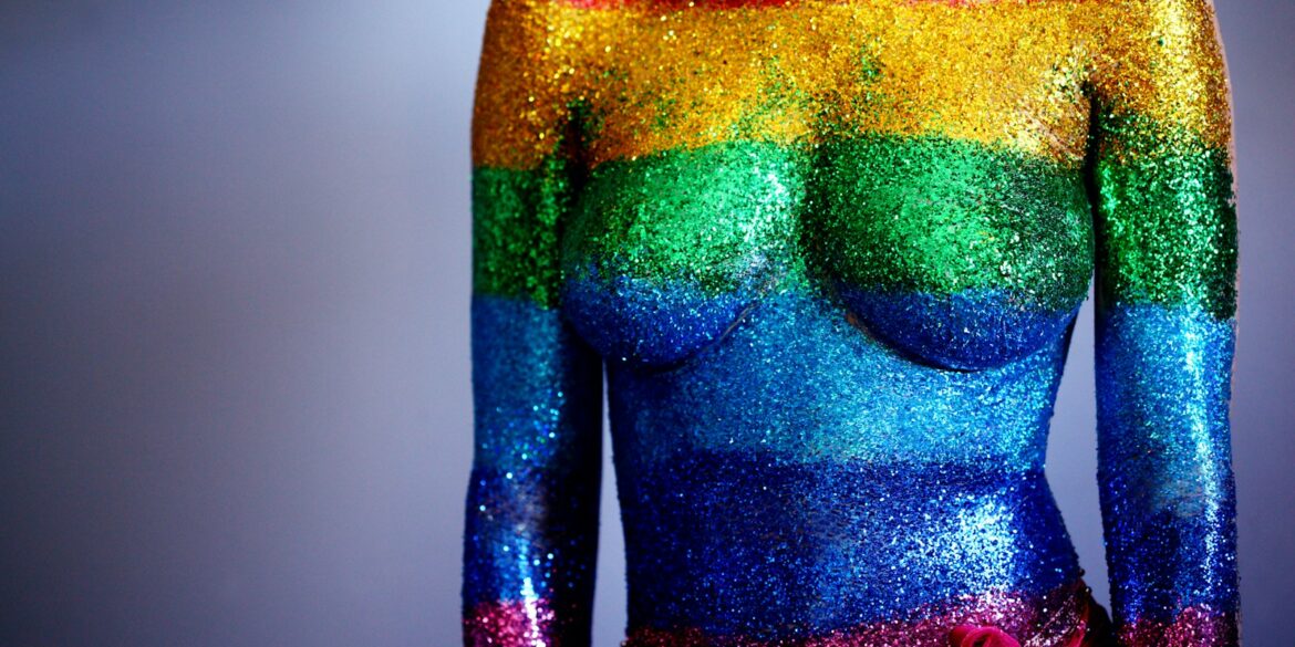 body glitter artwork