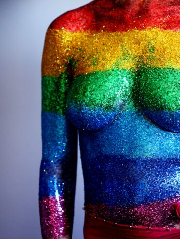 body glitter artwork