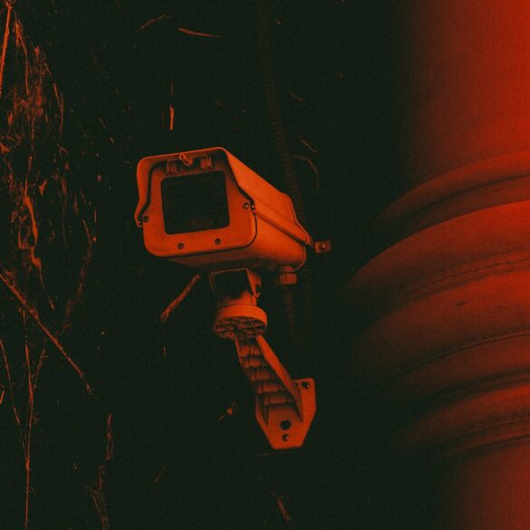 white bullet-type camera