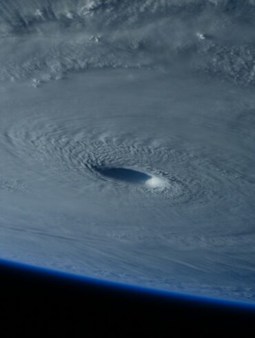 Hurricane as seen from space