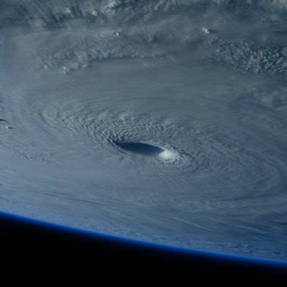 Hurricane as seen from space