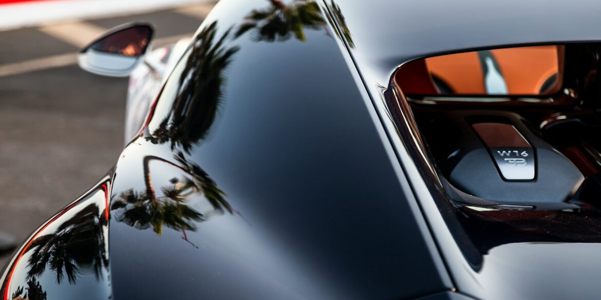 A close up of a car parked on the side of the road