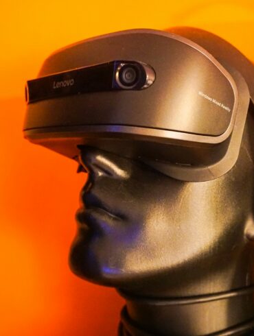 man with VR headset