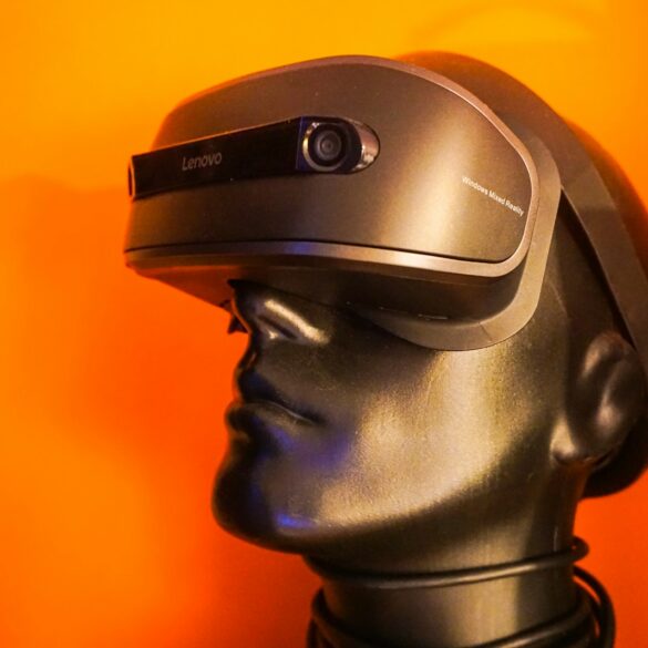 man with VR headset