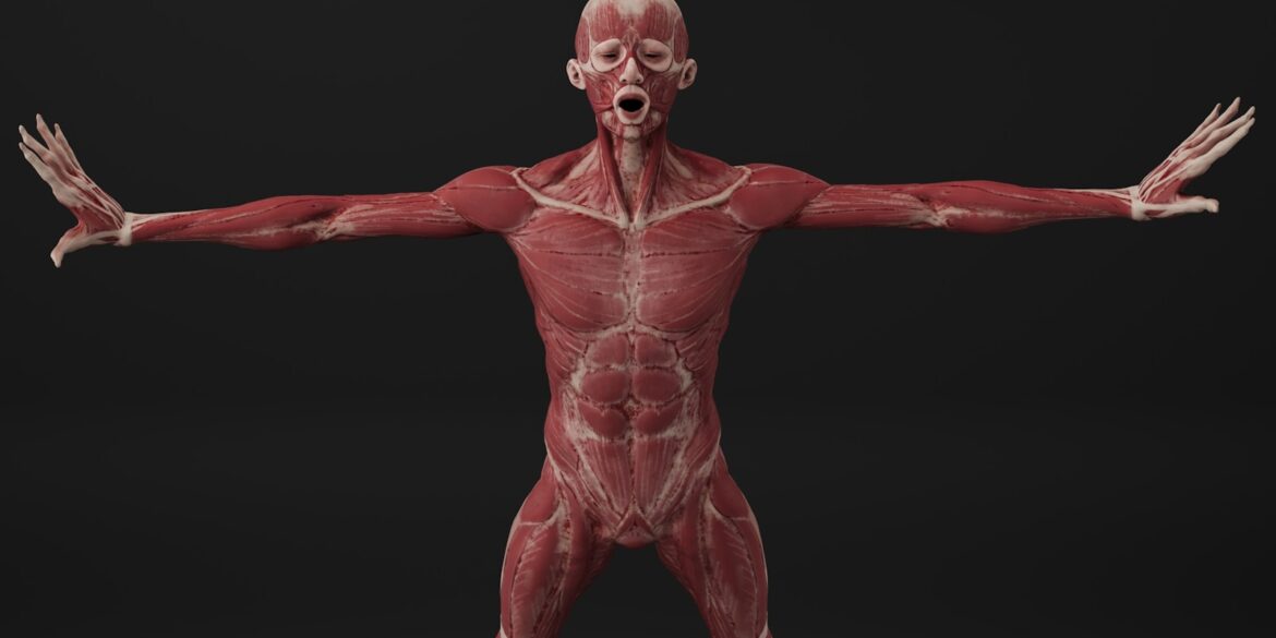 A man with his arms out and hands out