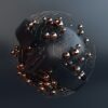 black and silver round ball