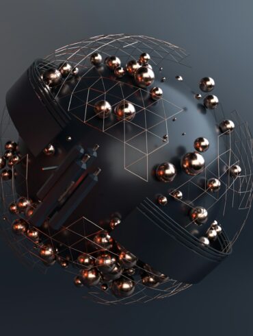black and silver round ball