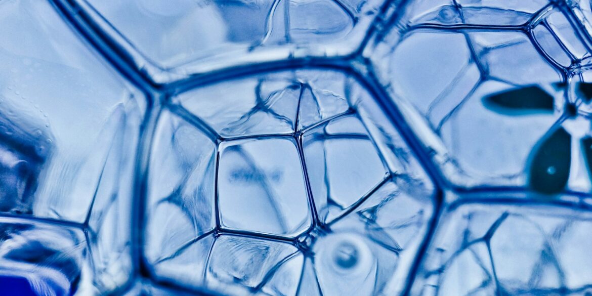 closeup photography of water bubbles