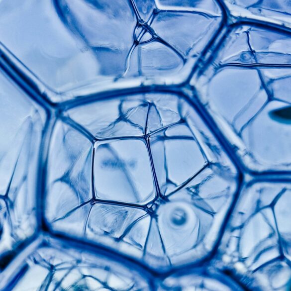 closeup photography of water bubbles