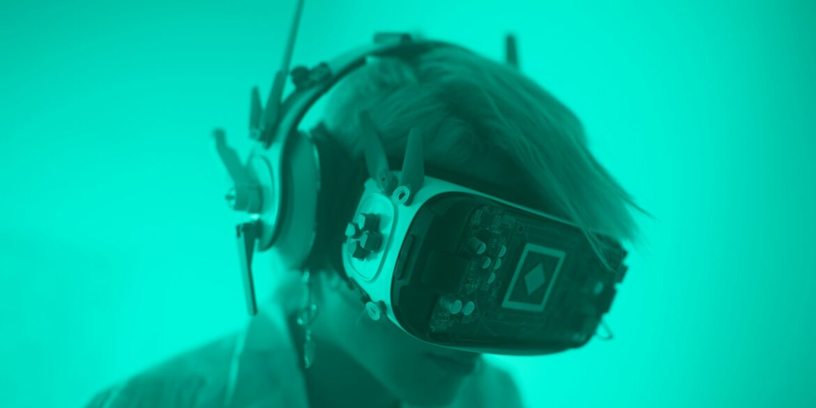 a man wearing a pair of headphones and a headset