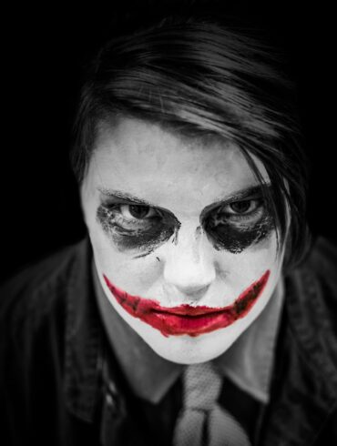 man portraying The Joker