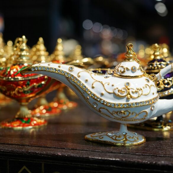 a gold and silver crown