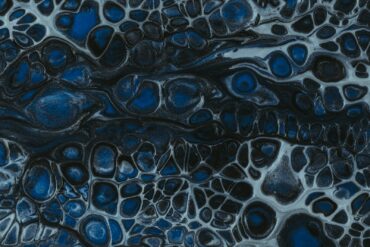 blue and black abstract painting