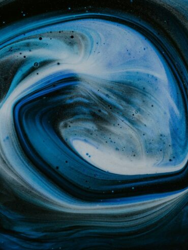 blue spiral illustration