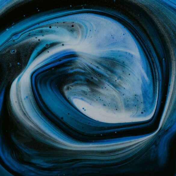 blue spiral illustration