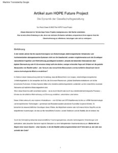 The Dynamics of Societal Engineering deutsch