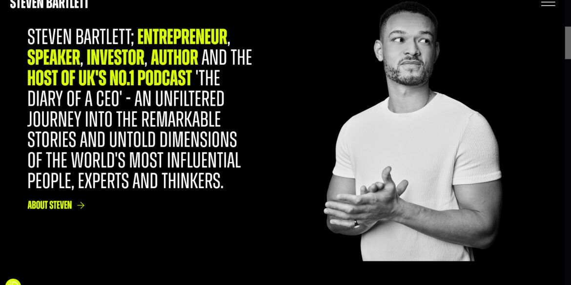 Steven Bartlett Entrepreneur Speaker