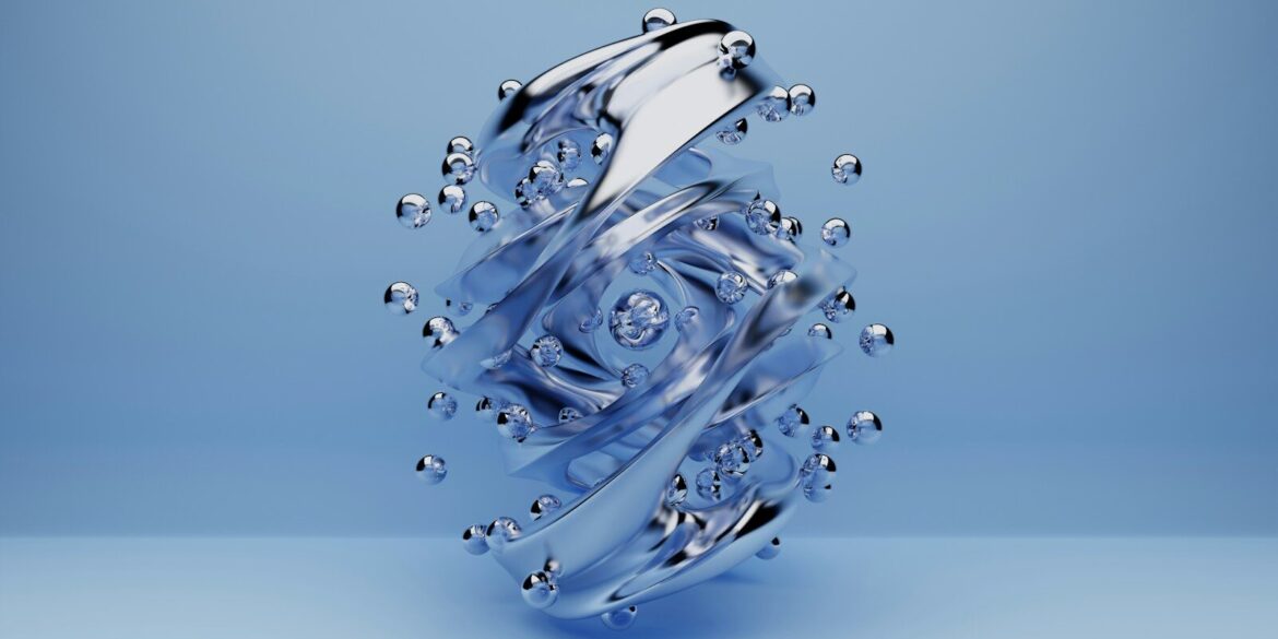 a close-up of a drop of water