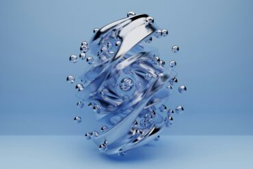 a close-up of a drop of water