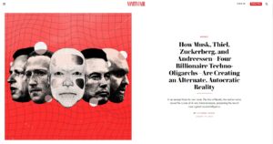 Four Billionaire Techno Oligarchs—Are Creating an Alternate Autocratic Reality Vanity Fair