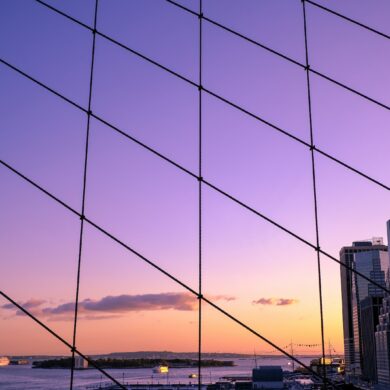 photography of buildings during sunset