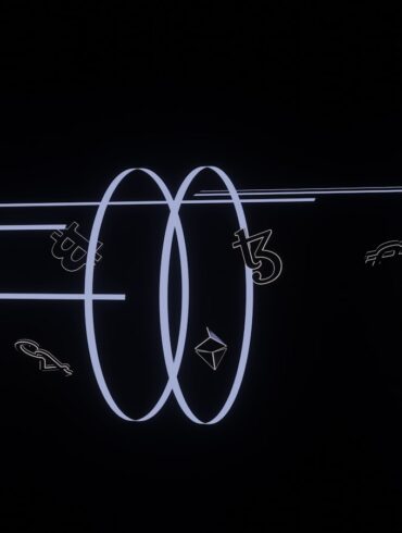 a black wall with a neon light drawing on it